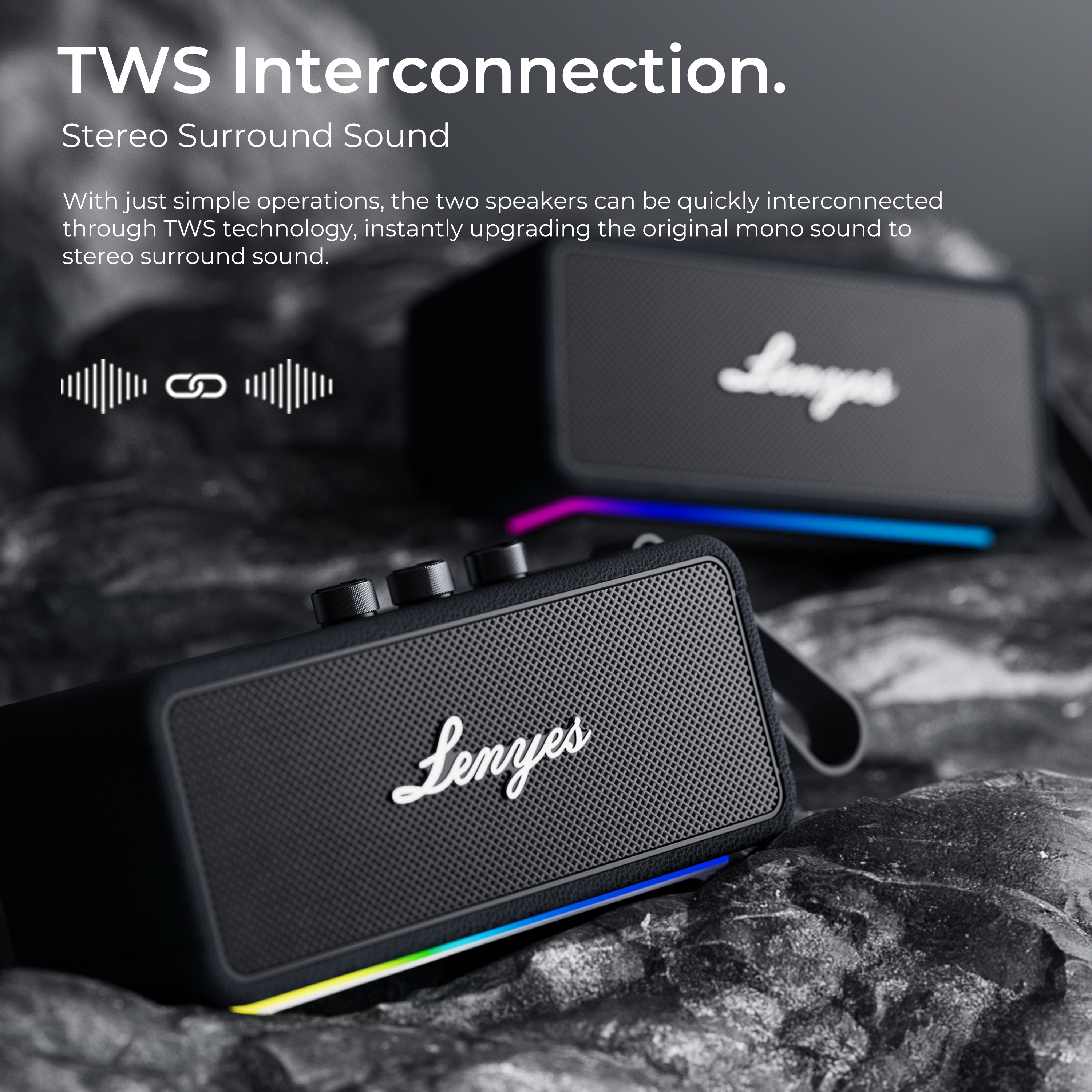LENYES S876 90W Portable Bluetooth Speaker